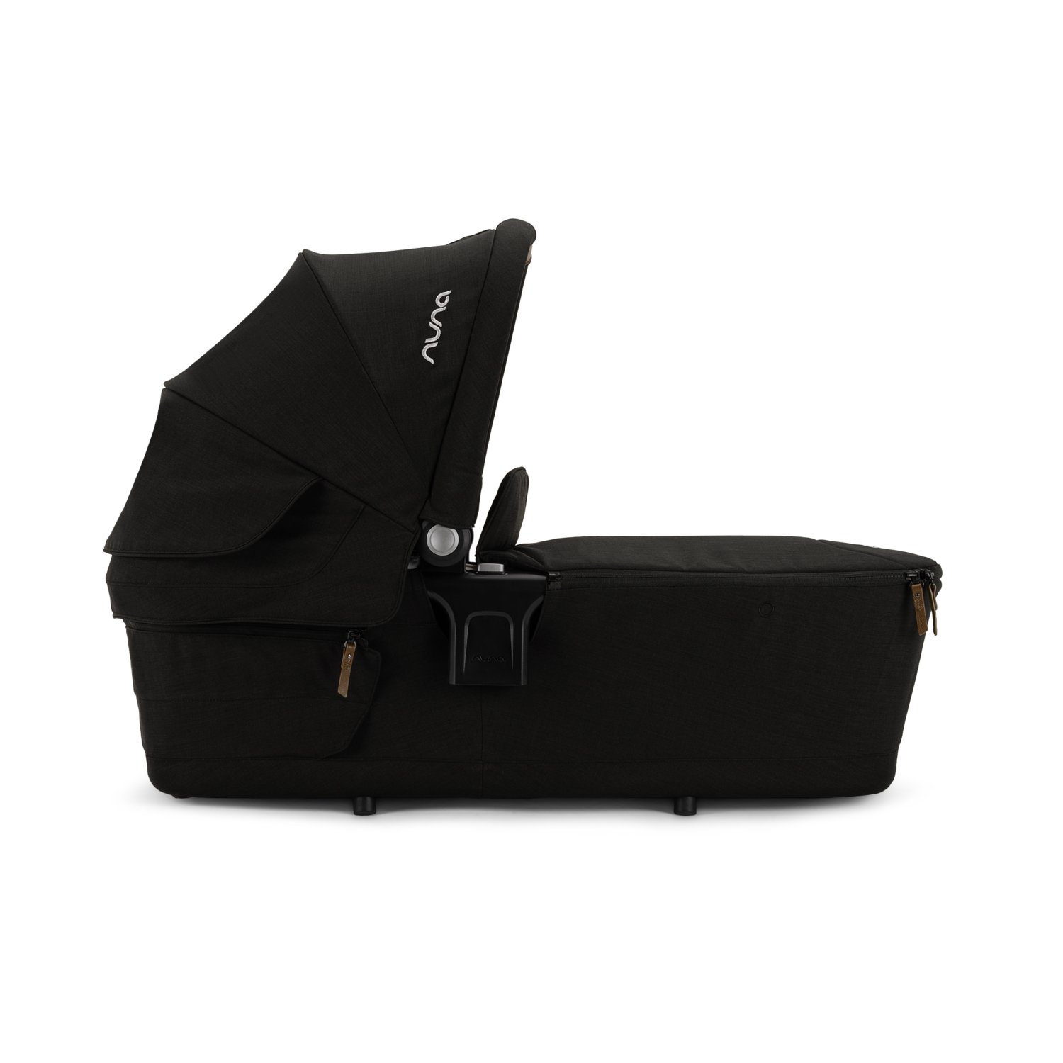 Nuna LYTL Baby Carry Cot-With Dream Drape & Ventilated Mesh Panel-Integrated Release Buttons-Compact & Flat Fold-Includes Rain Cover-2 Years Warranty-Upto 9 Kg-Caviar