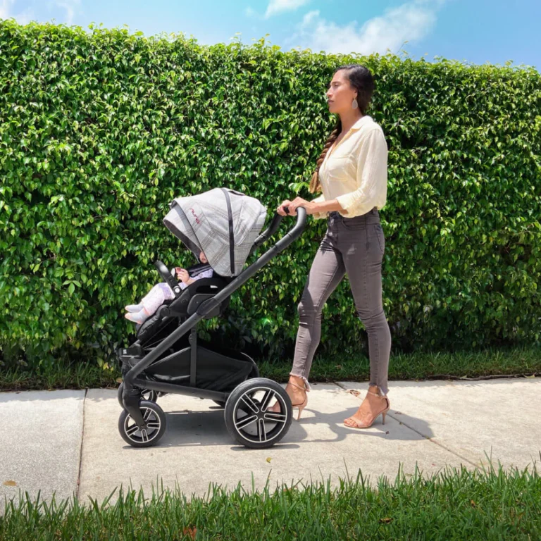 Nuna Mixx Next Baby Stroller-Height Adjustable Parent Handle Bar-Big Rear Wheels-Includes Rain Cover & Post Adaptors-2 Years Warranty-Pram for 0 to 4Y (Upto 22 Kg)