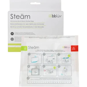 bbluv Microwave Quick Steam Sterilizer Bags White